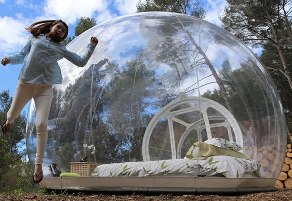 how to use a bubble tent